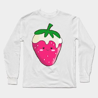 A strawberry with cream Long Sleeve T-Shirt